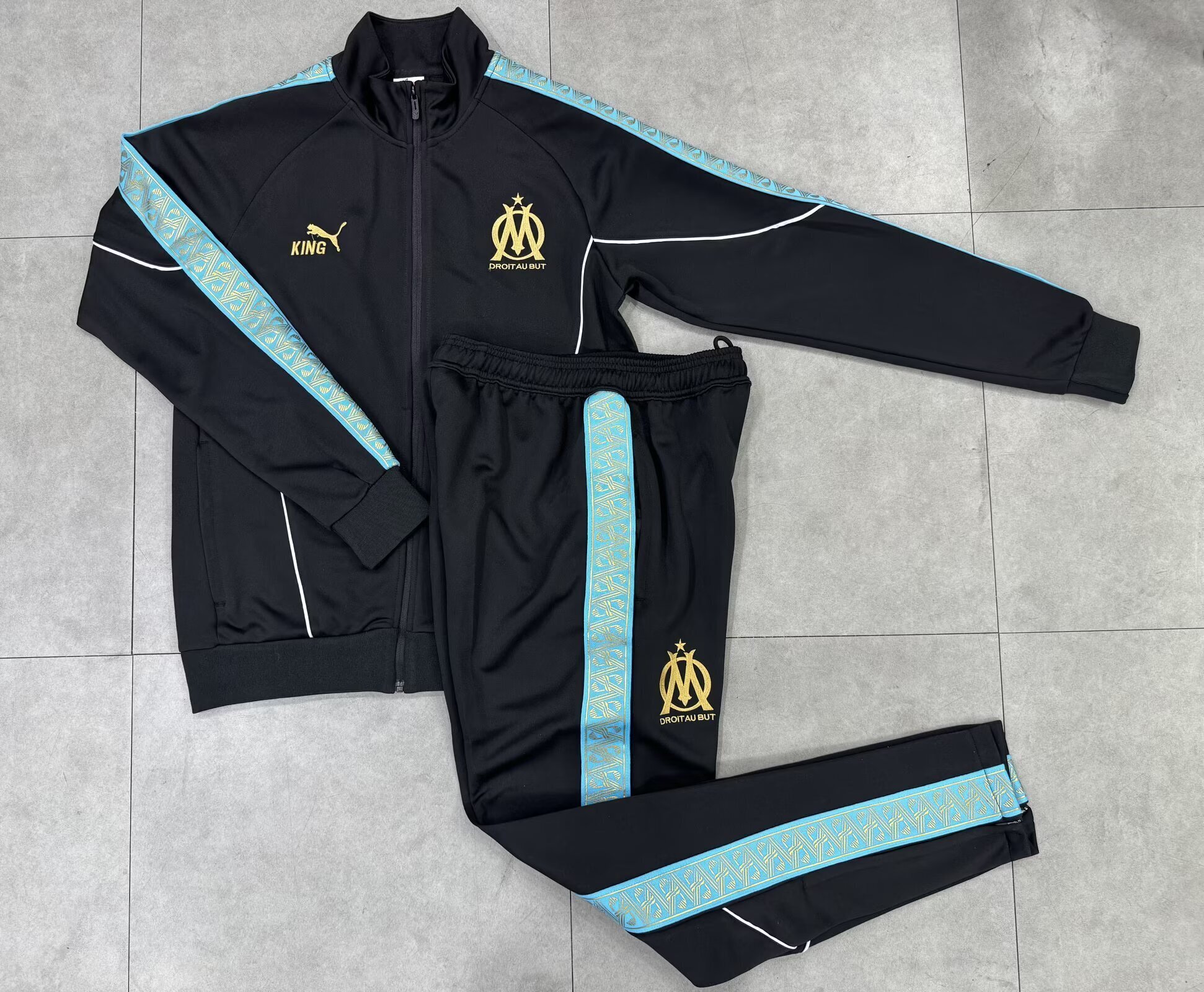 AAA Quality Marseille 25/26 Tracksuit - Black